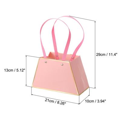 Gift Bags, 8 Pack Christmas Bouquet Wrapping Bags Boxes with Handles