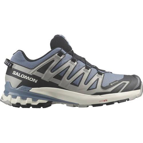 SALOMON Herren Trailrunningschuhe SHOES XA PRO 3D V9 GTX Flint/Black/Ghost, Größe 40 ⅔ in Blau