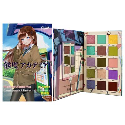 Manga Collection Pressed Pigments and Shadows Palette - Attitude Academia by Rude Cosmetics for Wome