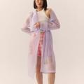 Anthropologie Jackets & Coats | Anthropologie Dolan Sheer Trench Coat | Color: Purple | Size: Xs