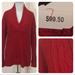 Ralph Lauren Sweaters | Nwt! Ralph Lauren Red Cotton Sweater | Color: Red | Size: Mp