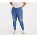 Levi's Jeans | Levis 720 Womens High Rise Super Skinny Jeans Plus Size 22w Distressed Denim New | Color: Blue | Size: 22w