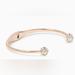 Kate Spade Jewelry | Kate Spade Lady Marmalade Rose Gold Cz Hinged Cuff Bracelet W/ Pouch | Color: Gold | Size: Os