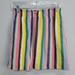 J. Crew Skirts | J Crew C5025 Rainbow Striped Linen Mini Skirt With Pockets Size 0 | Color: Pink/Yellow | Size: 0
