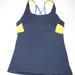 Athleta Tops | Athleta Blue & Yellow Strappy Workout Active Wear Tank Top | Color: Blue/Yellow | Size: S