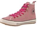 Converse Shoes | Converse Chuck Taylor Pink Leather Unisex High Tops | Color: Pink | Size: 9