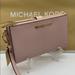 Michael Kors Bags | Michael Kors Lg Double Zip Wristlet Powder Blush | Color: Gold/Pink | Size: Large