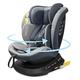 Reecle I-Size 360 Swivel Baby Car Seat with ISOFIX, 40-150cm (Group 0+1/2/3, 0-36 kg), Approx. 0-12 Years (Grey)
