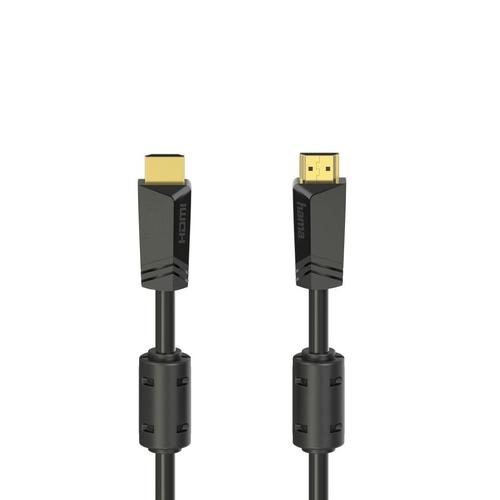 "HAMA HDMI-Kabel ""High Speed HDMI™-Kabel, Stecker - Stecker, 4K, 10m vergoldet"" Kabel Ethernet HDMI™-Kabel Gr. 1000 cm, schwarz HDMI Kabel"