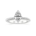 Friendly Diamonds 0.50 CT TW IGI Certified Marquise Shape Lab Grown Diamond | 585 Or 750 in White, Yellow Or Rose Gold | Sansa Solitaire Diamond Ring | FG-VS1-VS2 Quality