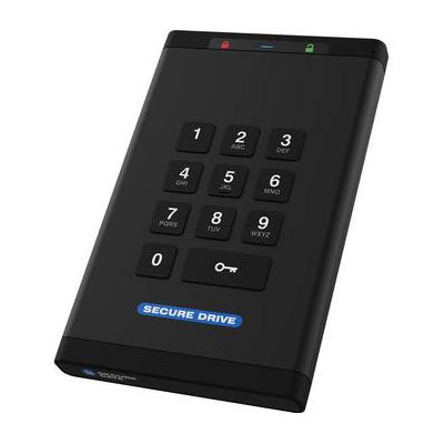 SecureData SecureDrive KP 4TB Encrypted SSD with Keypad Authentication SD-KP-12-BL4000GB-SSD