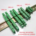 Guide de montage de carte de circuit imprimé pour le montage sur rail DIN adaptateur 2x vis 4x