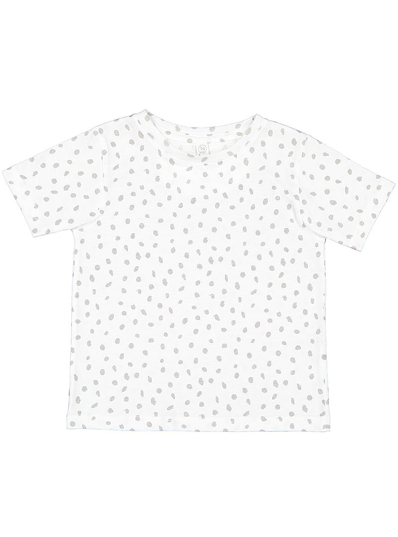 Rabbit Skins 3321 Toddler Fine Jersey T Shirt in White Spot size 2 | Cotton LA3321, RS3321