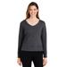 Devon & Jones DG482W Women's New Classics Charleston Pullover T-Shirt in Black Melange size XL | Cotton/Polyester Blend