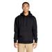 Lane Seven LS18002 Future Fleece Hooded Sweatshirt in Black size Medium | Cotton/Polyester Blend