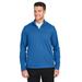 North End NE412 Men's Express Tech Performance Quarter-Zip T-Shirt in Light Nautical Blue size 4XL | Recycled Polyester