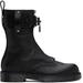 Black Padlock Combat Boots