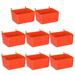 8 Pieces Bins Kit Parts Storage Accessories Workbench Bins for Organizing Hardware