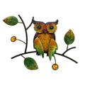 Frcolor Wall Owl Metalsculpture Hanging Bird Iron Decorations Garden Decor 3D Statue Figurine Tree Branch Outdoor Decor