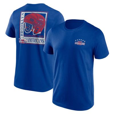 New York Americans Fanatics Branded True Classics Helm-Grafik-T-Shirt – Herren Image