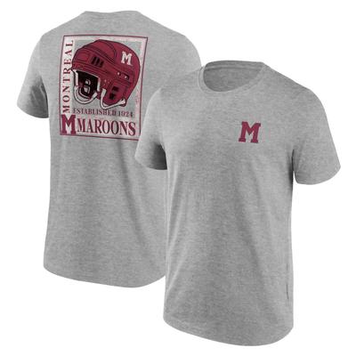 Montreal Maroons Fanatics Branded True Classics Helm-Grafik-T-Shirt – Herren Image