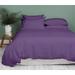 Kamas 5 Piece Solids Solid Twin/Twin XL Plum Duvet Cover Set 100% Egyptian Cotton 600 Thread Count with Zipper & Corner Ties Luxurious Quality