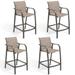 Crestlive Products Outdoor Counter-height Bar Stool (Set of 4) - See Picture Espresso