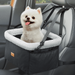 Fostanfly Dog Car Seat for Small Dogs Upgraded Dog Booster Seat with Metal Frame Doggy Pet Car Seat with Washable Thick Cushion Safety Leash and Storage Pockets
