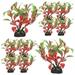 10 Pcs Betta Fish Tank Aquarium Plant Ornament Fish Tank Decorations Small Aquarium Plant Fish Tank Water Grass Aquarium Landscaping Plant Freshwater Plastic