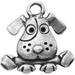 MegaPet 20pcs Antique Silver Dog Pendants Charms Doggy Animal Pet Collar Charms DIY Accessories for Bracelets Necklace Earring Jewelry Gifts for Animal Lovers 16x15x3.5mm