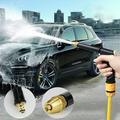 CELNNCOE Garden Hose Nozzle High Pressure Power Washer-high Pressure Cleaning Tool Flexible Water Hose Universal Nozzle Gutter Patio Car Pet Window Cleaning Tool ( On-ly Water Hose Nozzle)