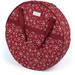 Keepsakes Christmas Wreath Storage Bag â€“ Heavy Duty Polyester Interior Pouch Dual Zipper Pulls - Holiday Storage-Red Snowflake