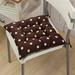 Oggfader Seat Cushions for Kitchen Chairs Durable Polka Chair Cushion Garden Dining Home Office Seat Soft Pad 40x40cm Brown