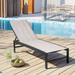 VREDHOM Aluminum Adjustable Outdoor Chaise Lounge Chair Earth