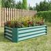Galvanized Metal Raised Garden Bed 4x2x1Ft Rectangle Outdoor Planter Box Multi-Purpose Backyard Patio Planter Raised Bed
