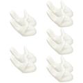 White 10 Pcs Plant Decor Easter Egg Display Holder Kitchen Ceramic Household