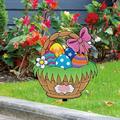 Apmemiss Easter Decor Clearance Easter Ground Plug Easter Decor Garden Outdoor Statue Easter Garden Stake Easter Lawn Signs Yard Rabbit Decor Easter Yard Stakes Acrylic Gardening Decor