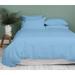 Kamas 3 Piece Solids Solid Order Customized Size Light Blue Duvet Cover Set 100% Egyptian Cotton 600 Thread Count with Zipper & Corner Ties Luxurious Quality