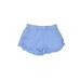 Crewcuts Khaki Shorts: Blue Print Bottoms - Kids Girl's Size 10 - Light Wash