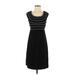 Max Studio Casual Dress Scoop Neck Sleeveless: Black Print Dresses - Women's Size Small