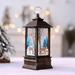 Christmas Candle Lantern Decorative Lantern with Led Candle Battery Operated Hanging Lanterns Flameless Candle Lantern for Xmas Christmas Indoor Outdoor Use