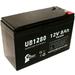 Compatible HP (Hewlett Packard) POWERWISE L900 Battery - Replacement UB1280 Universal Sealed Lead Acid Battery (12V 8Ah 8000mAh F1 Terminal AGM SLA) - Includes TWO F1 to F2 Terminal Adapters