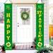 Holloyiver St Patricks Day Door Banner 72x12 Inch Happy St Patricks Day Banner for St Patricks Day Decorations St Patricks Day Welcome Door Sign for St Patricks Day Door Decorations