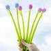 Color Changing Flower Pens Tulip Ballpoint Pens 0.5 mm Creative Gel Ink Rollerball Pen for Teachers Present Party Favor Decor 4 Pieces