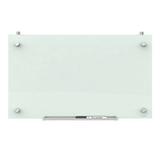 Quartet Whiteboard Glass Dry Erase Board Magnetic 30 x 18 Infinity Frameless Mounting White Surface Accessory Tray 1 Dry Erase Marker and 2 Glass Board Magnets (PDEC1830)