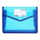 Office Supplies Folder File With Snap Document Wallet Expanding Button & Stationery School Art Blue