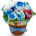 Baby Clothing Flower Bouquet New Baby Boy Gift Basket with Baby Clothing Arranged Like Celebration Flowers Creative Unique Baby Gift for Newborn Boys and Baby Showers