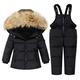 Baby Boy and Girl s Down Warm Jacket Coat Jumpsuit Child s Windproof Snowboarding Ski Jacket Rompers Suit Winter Windproof Ski Suit Up to 65% Off