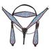 35BH Western Horse Headstall Breast Collar Set Tack American Leather Hilason