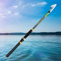 YUANHUILI Fishing Pole Mini Portable Fishing Pole Breaking-resistance for Lakes (2.4M)